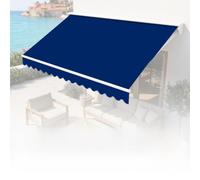 Tissu de rechange pour auvent de terrasse, housse en polyester résistant à l'eau pour pare-soleil extérieur, idéal pour terrasse, balcon, cour et utilisation commerciale (mélange de polyester)