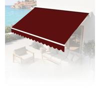 Tissu de rechange pour auvent de terrasse, housse en polyester résistant à l'eau pour pare-soleil extérieur, idéal pour terrasse, balcon, cour et utilisation commerciale (mélange de polyester)