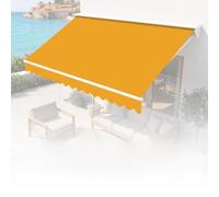 Tissu de rechange pour auvent de terrasse, housse en polyester résistant à l'eau pour pare-soleil extérieur, idéal pour terrasse, balcon, cour et utilisation commerciale (mélange de polyester)