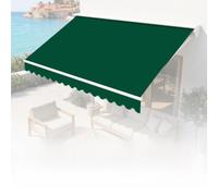 Tissu de rechange pour auvent de terrasse, housse en polyester résistant à l'eau pour pare-soleil extérieur, idéal pour terrasse, balcon, cour et utilisation commerciale (mélange de polyester)