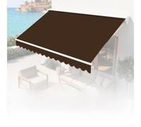 Tissu de rechange pour auvent de terrasse, housse en polyester résistant à l'eau pour pare-soleil extérieur, idéal pour terrasse, balcon, cour et utilisation commerciale (mélange de polyester)