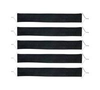 Tissu de rechange pour chaise pliante, remplacement de la sangle de chaise de pelouse | Lot de 5 ceintures de renfort inclinables, partie de réparation de fauteuil à charge forte