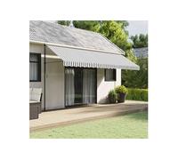 Tissu de remplacement de cantonnière d'auvent anthracite blanc