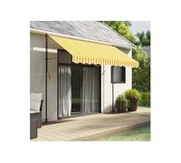 vidaXL Toile de remplacement - Jaune et blanc