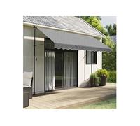 vidaXL Tissu de cantonnière - Rayure anthracite