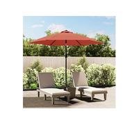 Vidaxl Tissu De Remplacement De Parasol D'extérieur Terre Cuite 300 Cm