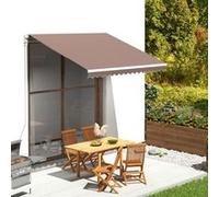 Tissu de remplacement pour auvent Marron 3x2,5 m Marron G