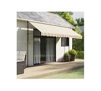 vidaXL Toile de store Multicolore Rayé 4x3,5 m
