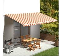 vidaXL Toile de store jaune et orange 6x3 m