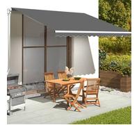 vidaXL Toile de store anthracite 4,5x3,5 m