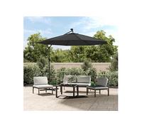 Vidaxl Tissu De Remplacement Pour Parasol Déporté Anthracite 300 Cm