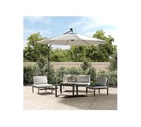 Vidaxl Tissu De Remplacement Pour Parasol Déporté Blanc Sable 300 Cm