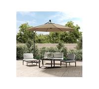 Vidaxl Tissu De Remplacement Pour Parasol Déporté Taupe 300 Cm