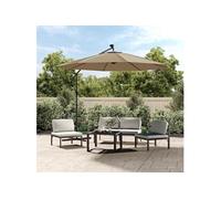 Tissu de remplacement pour parasol déporté Taupe 350 cm