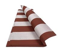 TISSU DE Tente SOLE TORINO d'extérieur JARDIN balcon au mètre acrylique hauteur 140 cm rangée égale - Marron