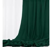 Tissu d'étamine en Gaze de Mariage Vert Foncé 9,2 m x 90 cm, Drapage d'arc de Plafond, Chemin de Table, étamine Bricolage pour Chaise, Ceinture, Serviettes, Drapé, Décoration de Mariage