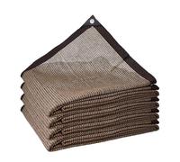 Tissu d'ombrage 120 x 560 cm Résistant Aux UV et Au Vent Bloquer Les Rayons UV, avec Œillets Voiles d'ombrage pour Patio pour Pergola, Terrasse, Serre, Poulailler, Plantes, Marron