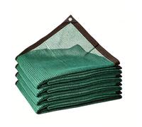 Tissu d'ombrage 540 x 560 cm Résistant Aux UV et Au Vent Bloquer Les Rayons UV, avec Œillets Voiles d'ombrage pour Patio pour Pergola, Terrasse, Serre, Poulailler, Plantes, Vert Foncé