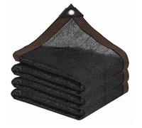 Tissu d'ombrage - Filet d'ombrage de jardin avec œillet pour pergola, terrasse, plantes, serre, poulailler, noir, (3 x 4 m)
