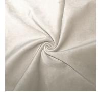 Tissu en velours doublé polaire Blanc cassé 140 cm
