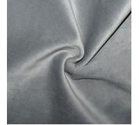 Tissu en velours doublé polaire Gris Perle 140 cm