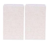 Tissu et Fer E27 2 Pièces Abat-jour Carré pour Lampe de Table | Remplacement Rapide, Protection la Poussière, Style Moderne Élégant, pour Base de Table et Lustre