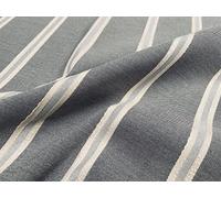 Tissu jacquard rayé aspect lin pour décoration d'intérieur, rideau, tapisserie, tissus ameublement, 140 cm de large (vendu au mètre) (anthracite)