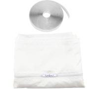 Tissu joint fenêtre - ULISEM - 400 cm blanc - Étanchéité optimale - Pour climatiseur mobile, fenêtres à battants et manivelle