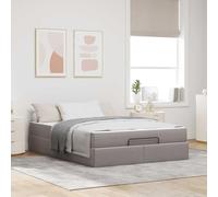Tissu matelassé avec tiroirs Moderne Taupe 140 x 190 cm