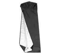 Tissu Oxford 210d Housse pour Chauffage de Terrasse Noire | Protection Imperméable Coupe-vent Toutes Saisons, pour Parasol Chauffant à Gaz ou Modèle Colonne, Patio Extérieur