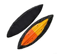Tissu Oxford 210D pour kayak, imperméable, anti-poussière et résistant aux UV, pour le stockage extérieur de kayak, canoë et petits bateaux de pêche (5,1 à 5,5 m, noir)