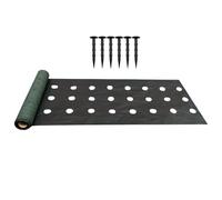 Tissu paysager très résistant, pré-perforé, perméable à l'air, 600 x 100 cm, bloc d' avec piquets, kit d'extérieur pour pelouse, terrasse, entrée, coffret cadeau pour serre, jardinage, plantation