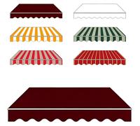 Tissu polyester imperméable de remplacement pour toiles de terrasse, dimensions 200x300 cm
