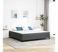 Tissu polyester respirant Contemporain minimaliste Gris 180 x 200 cm | Matelas de Lit 180x200 cm Gris Tissu Super King avec Ressorts Ensachés, Surface Respirante, Confort Ferme pour Chambre