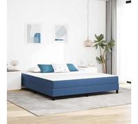 Tissu Polyester Respirant Design Moderne Matelas Bleu 180 x 200 cm | Matelas de Lit Bleu 180x200 cm Tissu Polyester Ressorts Ensachés Fermeté Confortable Durable Super King