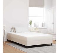 Tissu Polyester Respirant Design Moderne Minimaliste 120 x 200 cm crème | Matelas de Lit avec matelas Crème 120 x 200 cm tissu, Ressorts Ensachés, Durable, Confort Premium pour Chambre Moderne et