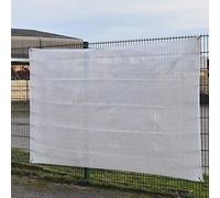 Tissu pour clôture de construction, 1,80m x 3,45m, weiss, 1