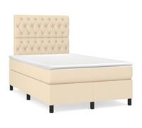 Tissu respirant durable Tête de lit réglable soutien dos 120x190 cm Crème