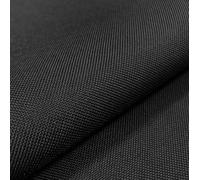 Tissu toile imperméable 600D au mètre - 150 cm de large - Tissu en nylon Oxford pour intérieur et extérieur - Pour tente/ombrage/parapluie/rideau - Noir
