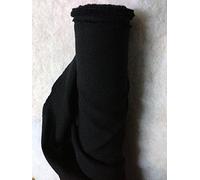 Tissus BURLINGTON infroissable NOIR nappe habillement au 0.50 metre largeur 150 cm