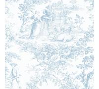 Tissus et Nappes Westeel - Nappe Toile de Jouy Imprimé Pastoral et Champêtre (Bleu, 300x160cm)