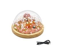 TITA-DONG Kit de Veilleuse Lapin Bricolage pour Filles, Faites Votre Propre Veilleuse Lapin, Veilleuse Lapin Bricolage Créatif, Veilleuses de Table Lapin Mignon pour Filles Cadeaux(#1)