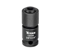 Titan 12034 Adaptateur à changement rapide pour entraînement hexagonal 3/8" vers 6,35 mm