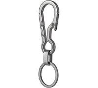 Titan EDC Porte-clés à clip avec décapsuleur, mousqueton à fermeture rapide pour homme, solide en titane