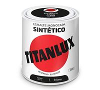 Titanlux Émail synthétique noir brillant 250 ml