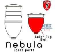 TITANS HOBBY TTH058-29 Pièce détachée 29. Godet de couleur 5 ml pour aérographe NEBULA