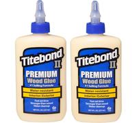 Titebond II Lot de 2 colles à bois de qualité supérieure - 2 x 237 ml | Colle à bois extra forte - Idéale pour la construction de meubles, les projets en bois, l'artisanat et le collage du bois