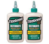 Titebond III Ultimate Lot de 2 colles à bois D4 étanches 237 ml | Colle à bois professionnelle pour l'intérieur et l'extérieur - Idéale pour la construction de meubles