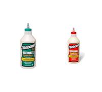 Titebond Ultimate 141/5 Colle à bois (943 ml) pour l'intérieur et l'extérieur, résistance maximale, haute maniabilité, étanche, 1 pièce, ZL-141/5 & Colle à bois Classic, 946 ml, 1, 506/5