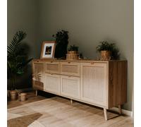 Tivat buffet avec tiroirs et placards effeffet cannage